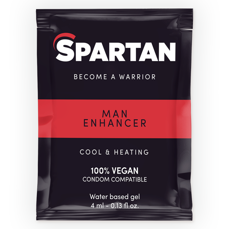 SPARTAN - GEL AUMENTADOR DE EREÇÃO COM EFEITO FRIO QUENTE 100% VEGANO 4ML