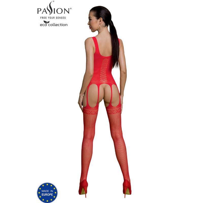 PASSION - ECO COLLECTION BODYSTOCKING BS007 RED