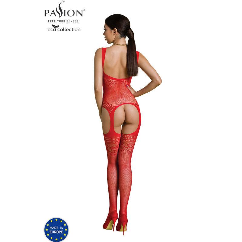 PASSION - ECO COLLECTION BODYSTOCKING BS008 RED