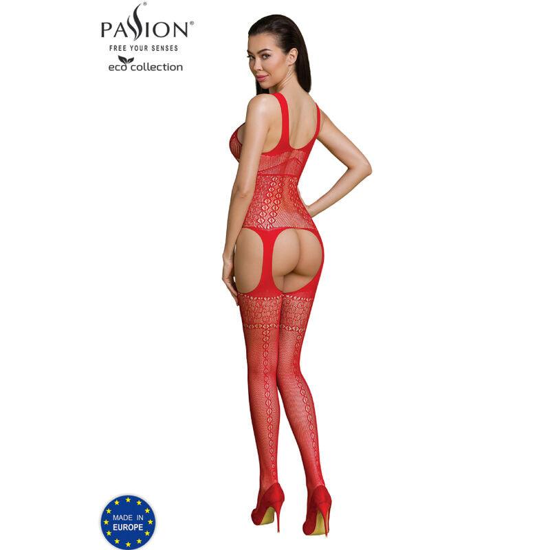 PASSION - ECO COLLECTION BODYSTOCKING BS010 RED