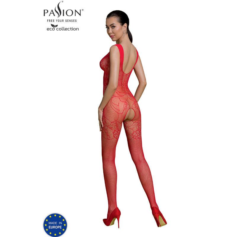 PASSION - ECO COLLECTION BODYSTOCKING BS012 RED