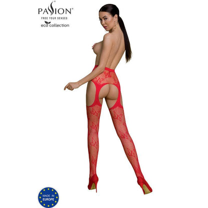 PASSION - ECO COLLECTION BODYSTOCKING S001 RED