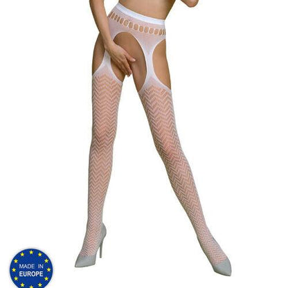 PASSION - ECO COLLECTION BODYSTOCKING S002 WHITE