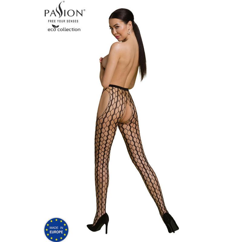 PASSION - ECO COLLECTION BODYSTOCKING S007 BLACK