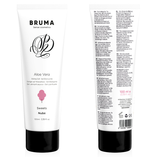 BRUMA - GEL DESLIZANTE DE ALOE VERA SABOR DOCES 100 ML