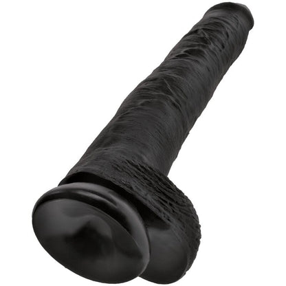 KING COCK - PÊNIS REALÍSTICO COM BOLAS 30.5 CM PRETO - Infernum Store