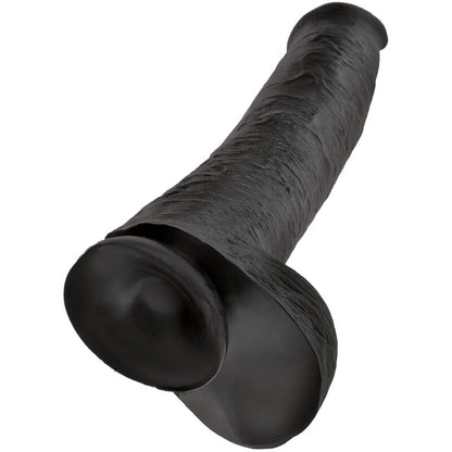 KING COCK - PÊNIS REALÍSTICO COM BOLAS 34.2 CM PRETO - Infernum Store