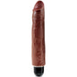 KING COCK - VIBRADOR DE PÉNIS REALISTA 25.6 CM CASTANHO - Infernum Store