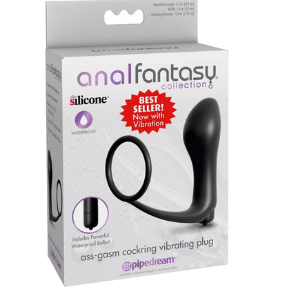 ANAL FANTASY ELITE COLLECTION - PLUG VIBRADOR DE ANAL COCKRING ASS-GASM