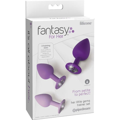 FANTASY FOR HER  - CONJUNTO DE PLUG ANAL VIOLETA