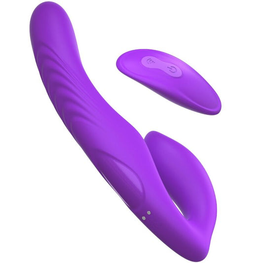 FANTASY FOR HER - VIBRADOR DE DUPLA PENETRAÇÃO CONTROLE REMOTO 9 NÍVEIS VIOLETA - Infernum Store