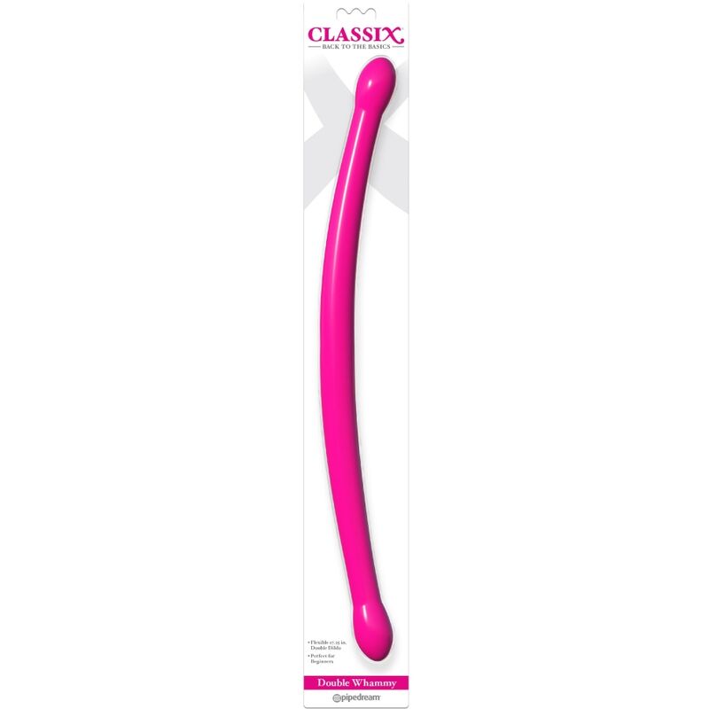 CLASSIX - DILDO DUPLO FLEXÍVEL 43,7 CM ROSA