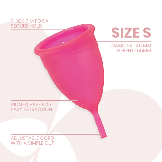 INTIMICHIC - MENSTRUAL CUP MEDICAL GRADE SILICONE - SIZE S