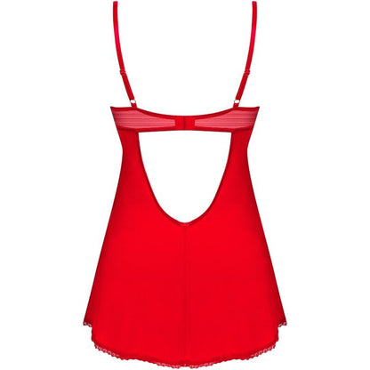 OBSESSIVE - INGRIDIA CHEMISE & TANGA VERMELHO M/L