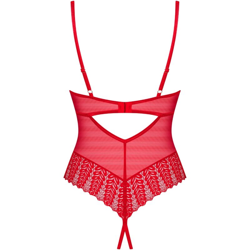 OBSESSIVE - INGRIDIA CROTCHLESS VERMELHO XL/XXL