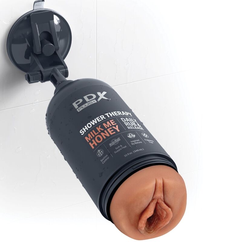 PDX PLUS - STROKER MASTURBADOR DISCRETO DESIGN DE GARRAFA MILK ME HONEY CANDY SHAMPOO - Infernum Store