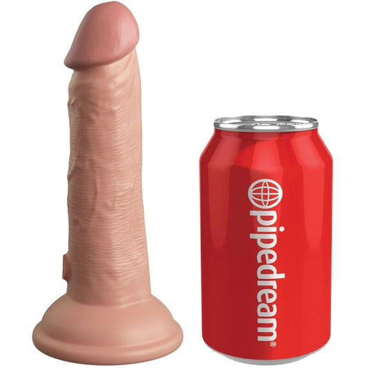 KING COCK - ELITE REALISTIC DILDO VIBRATING & SILICONE 15.2 CM