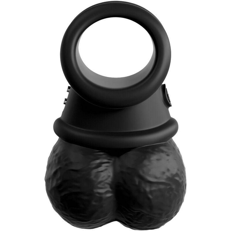 KING COCK - ELITE ANEL COM SILICONE VIBRANTE DE TESTÍCULOS - Infernum Store