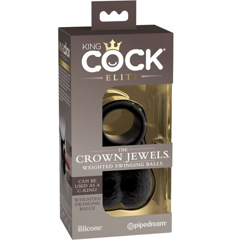 KING COCK - ELITE ANEL COM SILICONE DE TESTÍCULO - Infernum Store
