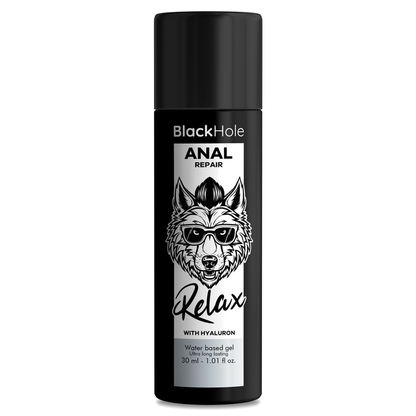 BLACK HOLE - REPARO ANAL RELAXANTE À BASE DE ÁGUA COM HIALURON 30 ML