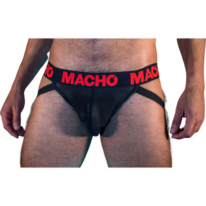 MACHO - MX26X2 JOCK BLACK/RED L - Infernum Store