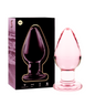 NEBULA SERIES BY IBIZA - MODELO 3 ANAL PLUG VIDRO BOROSILICADO ROSA 11 CM -O- 5 CM