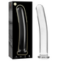NEBULA SERIES BY IBIZA - MODEL 9 DILDO BOROSILICATE GLASS CLEAR 15.5 CM -O- 2.5 CM
