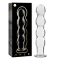 NEBULA SERIES BY IBIZA - MODELO 10 DILDO VIDRO BOROSILICADO TRANSPARENTE 16.5 CM -O- 3.5 CM