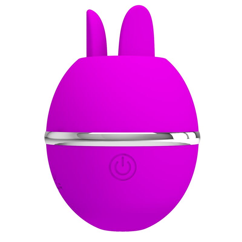 PRETTY LOVE - VIBRADOR DE SILICONE REDONDO ROXO BOLA GEMINI - Infernum Store
