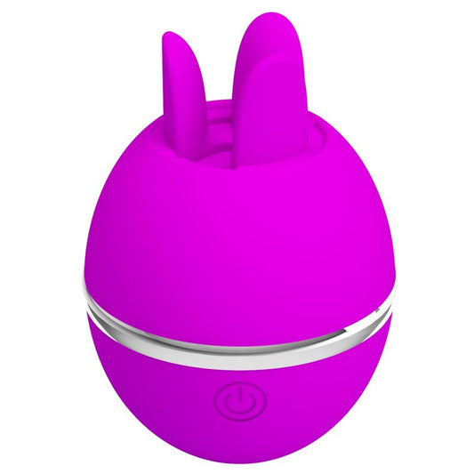 PRETTY LOVE - VIBRADOR DE SILICONE REDONDO ROXO BOLA GEMINI - Infernum Store