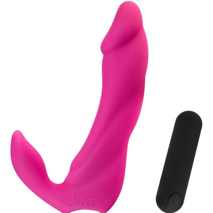 ALIVE - DILDO VIBRADOR BIFUN PRO ROSA 14,9 CM - Infernum Store