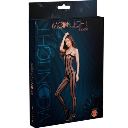 MOONLIGHT - MODELO 3 BODYSTOCK PRETO TAMANHO ÚNICO - Infernum Store