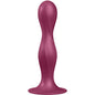 SATISFYER - DILDO DE SILICONE DUPLA BALL-R GARNET