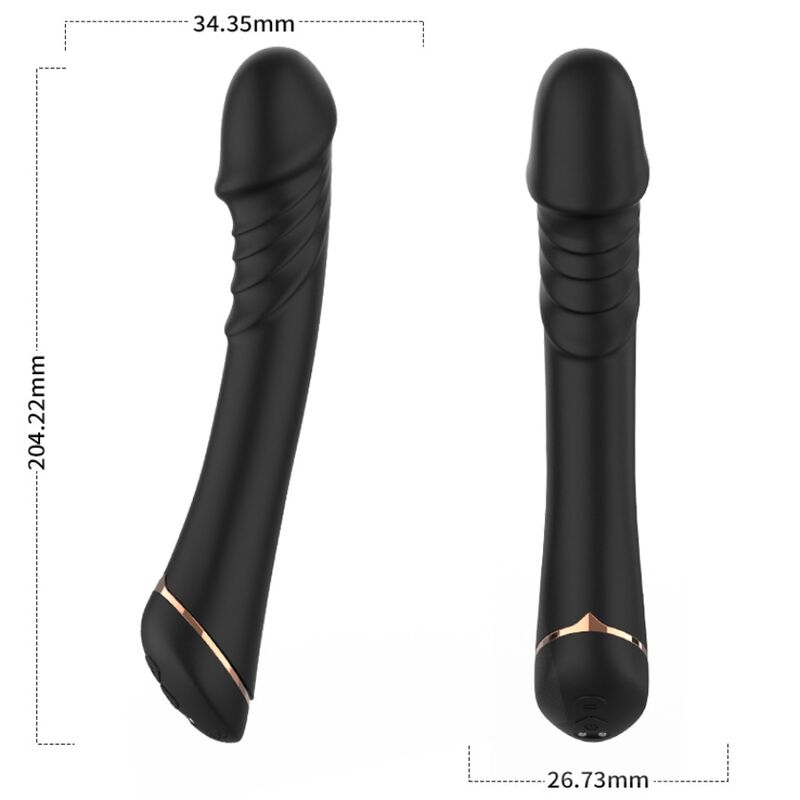 ARMONY - DILDO VIBRATOR SILICONE BLACK