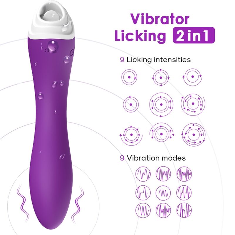 ARMONY - FAIRYLAND LAMINDO CLITOR VIBRANTE E VIBRADOR ROXO