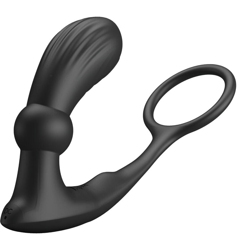 PRETTY LOVE - WARREN BLACK ANAL RING & VIBRATOR