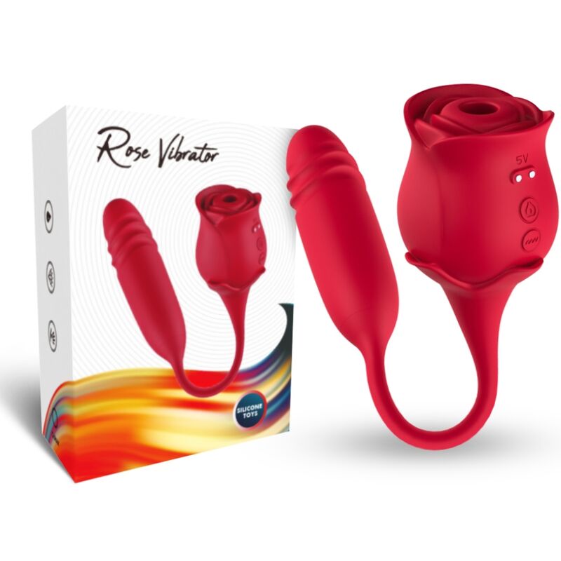 ARMONY - ROSEKNIGTH LAMINDO CLITOR VIBRANTE E VIBRADOR VERMELHO