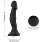 ARMONY - VIBRADOR DILDO E PLUG ANAL CONTROLE REMOTO PRETO