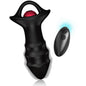 ARMONY - VIBRADOR DE DEDO KYLIN E CONTROLE REMOTO DE PLUG ANAL PRETO