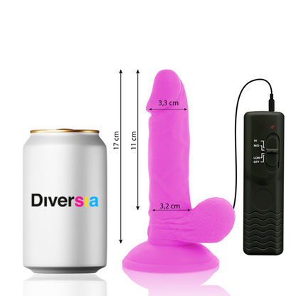 DIVERSIA - FLEXÍVEL VIBRATÓRIO ROXO 17 CM -O- 3.3 CM - Infernum Store