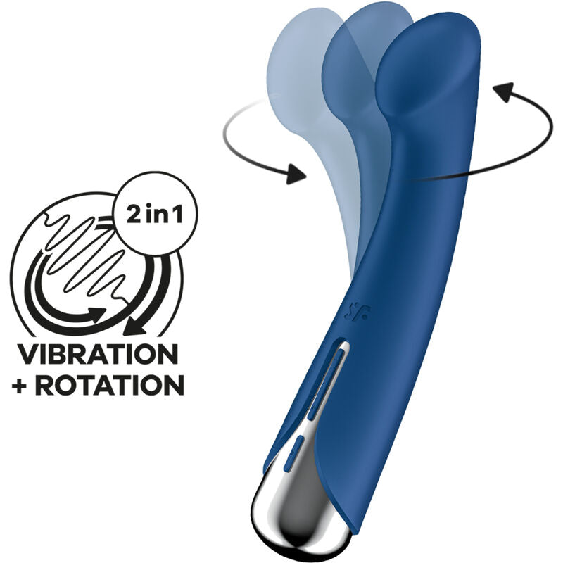 SATISFYER - SPINNING G-SPORT 1 ROTATOR VIBRATOR BLUE