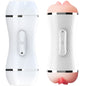 ARMONY - MASTURBADOR VIBRADOR DUPLO VAGINA E BOCA BRANCO