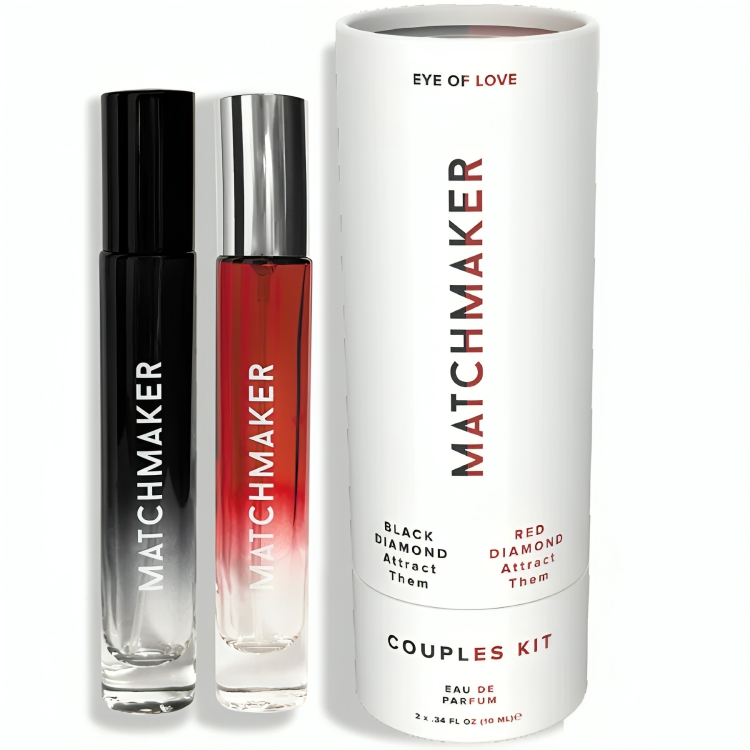 EYE OF LOVE - MATCHMAKER BLACK & RED DIAMOND CASAIS KIT PERFUME FEROMONES 10 ML