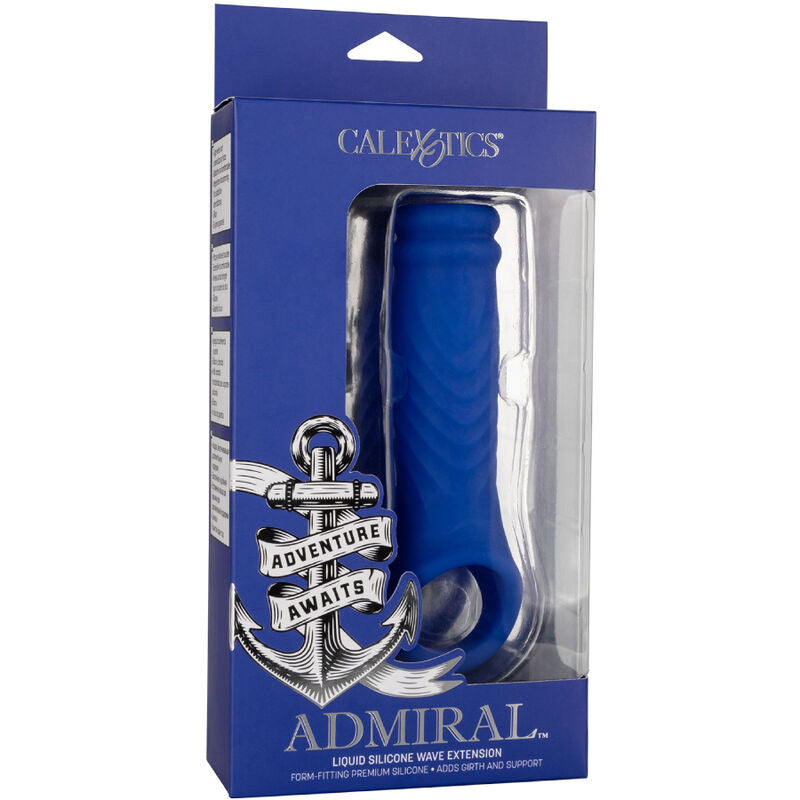 CALEXOTICS - ADMIRAL WAVE PENIS COVER LÍQUIDO SILICONE AZUL