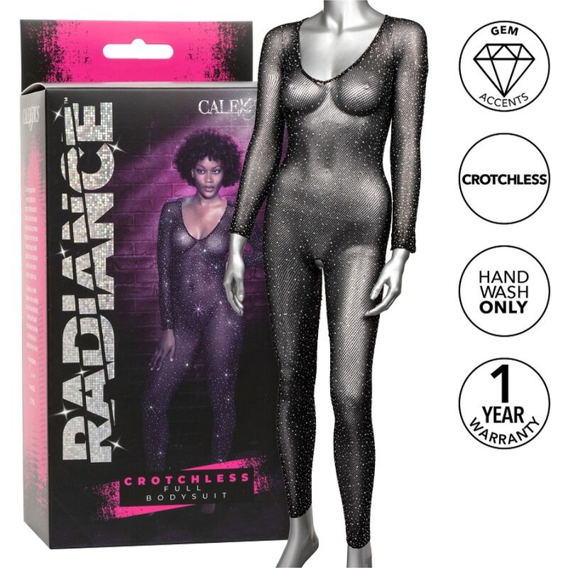 CALEXOTICS - RADIANCE BODYSUIT COMPLETO CROTCHLESS RHINE