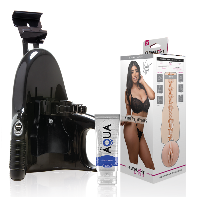 FLESHLIGHT - VIOLET MYERS WAIFU + UNIVERSAL LAUNCH + AQUA QUALITY LUBRICANT 50 ML