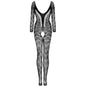 LIVCO CORSETTI FASHION - CORDILL LC 17358 BODYSTOCKING PRETO TAMANHO ÚNICO