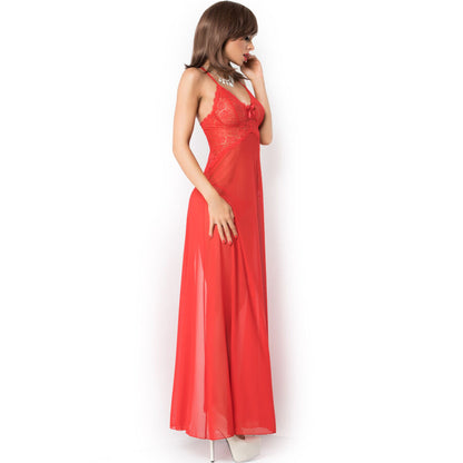 CHILIROSE - CR 3883 BABYDOLL VERMELHO LONGO L/XL