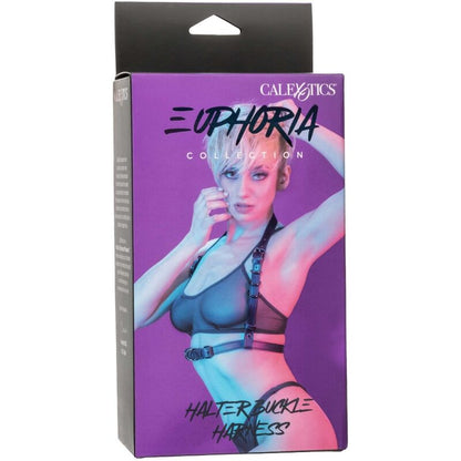 CALEXOTICS - EUPHORIA ARNÊS DE FIVELA HALTER PRETO