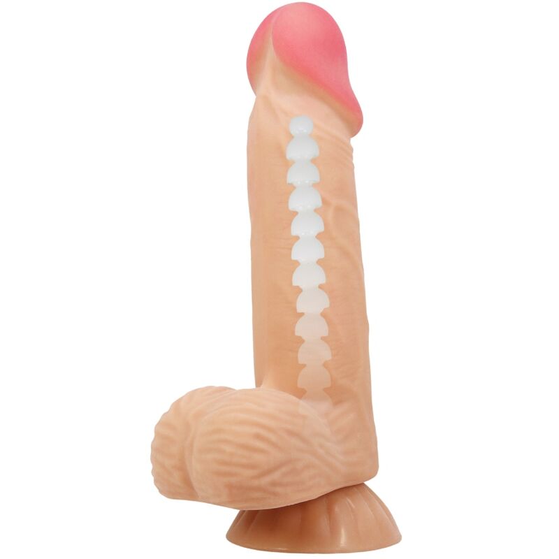 PRETTY LOVE - SÉRIE SLIDING SKIN DILDO REALÍSTICO COM VENTOSA DESLIZANTE PELE 20,6 CM